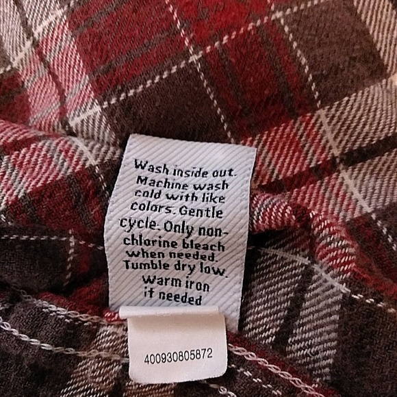 Croft & Barrow Men's Red Long Sleeve Casual Shirt - Picture 6 of 8